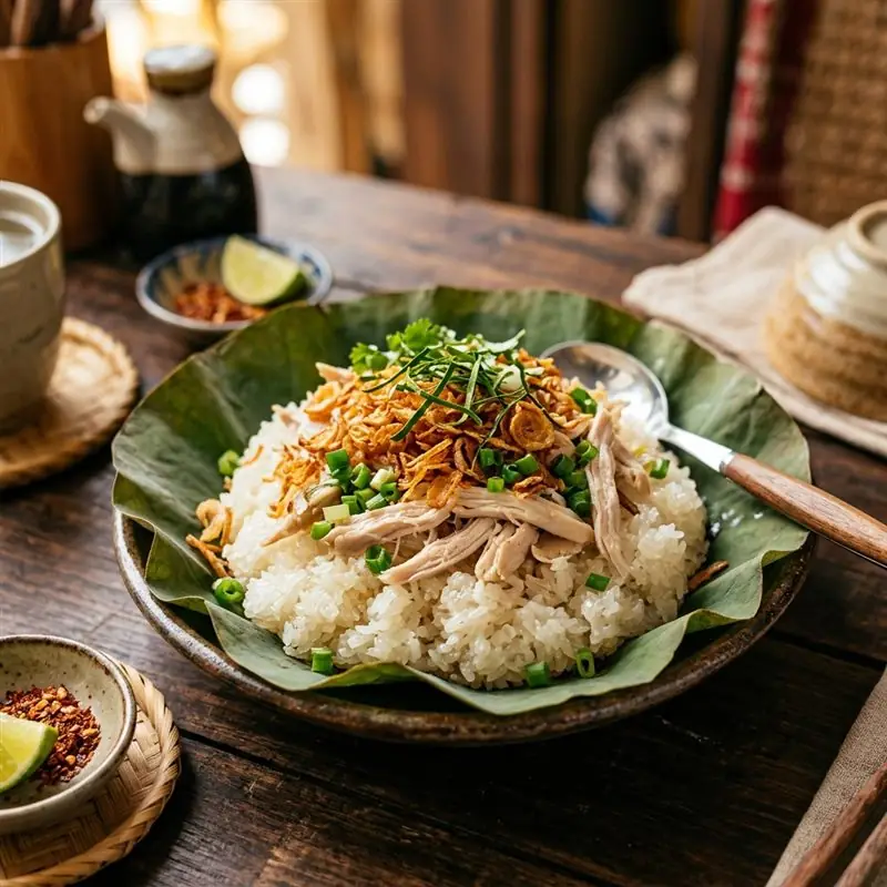 Mâm cơm Xôi gà no bụng