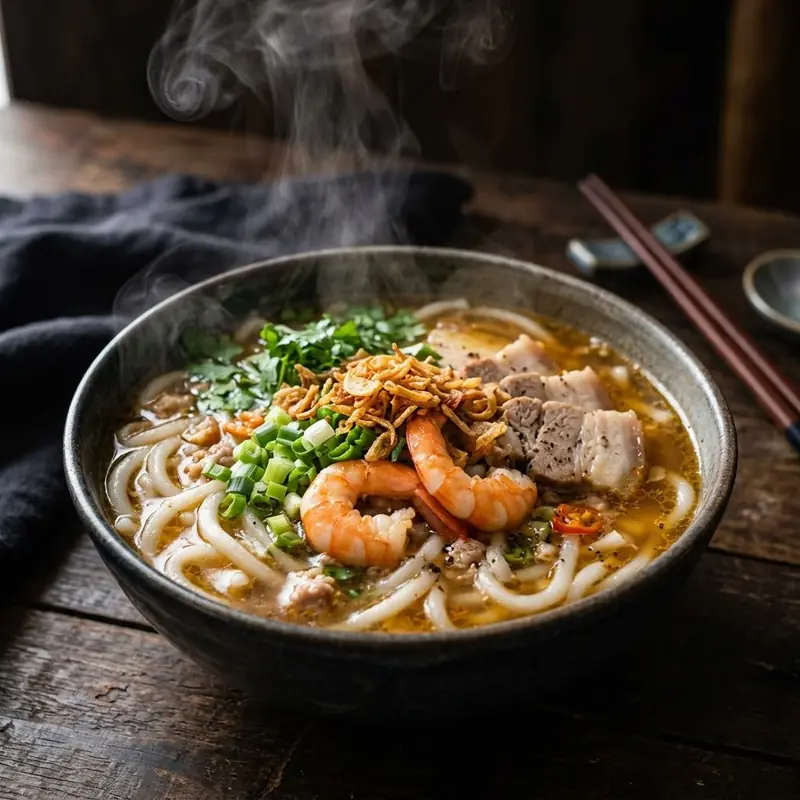Mâm cơm Bánh canh