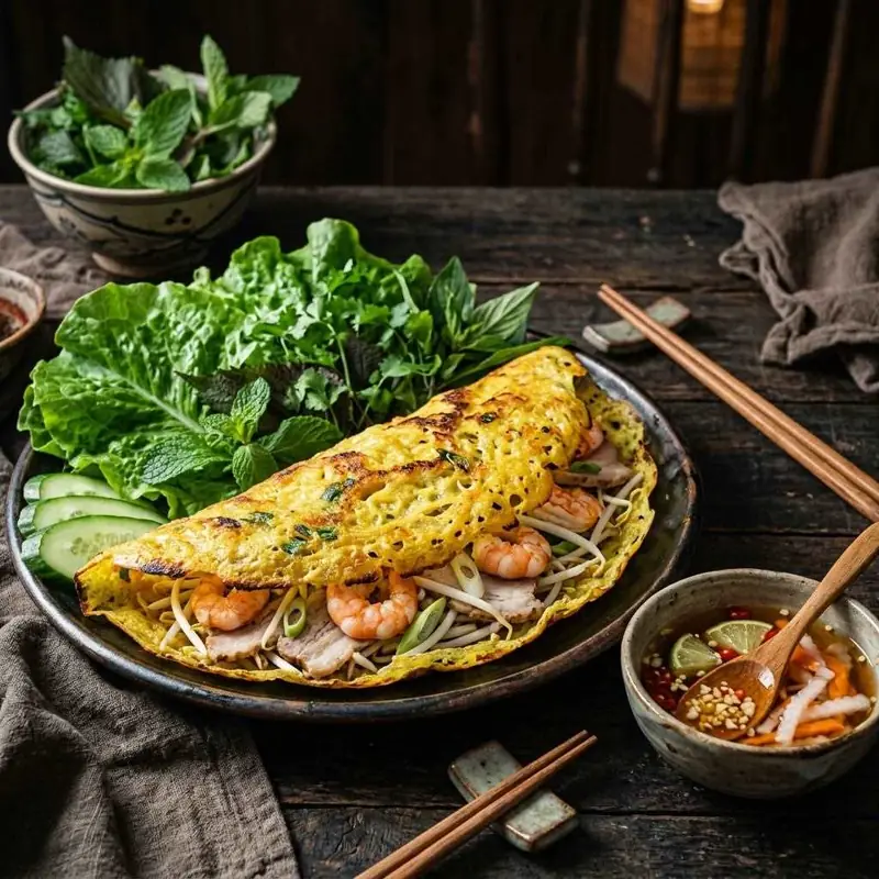 Mâm cơm Bánh xèo