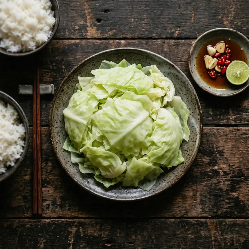 Bắp cải luộc