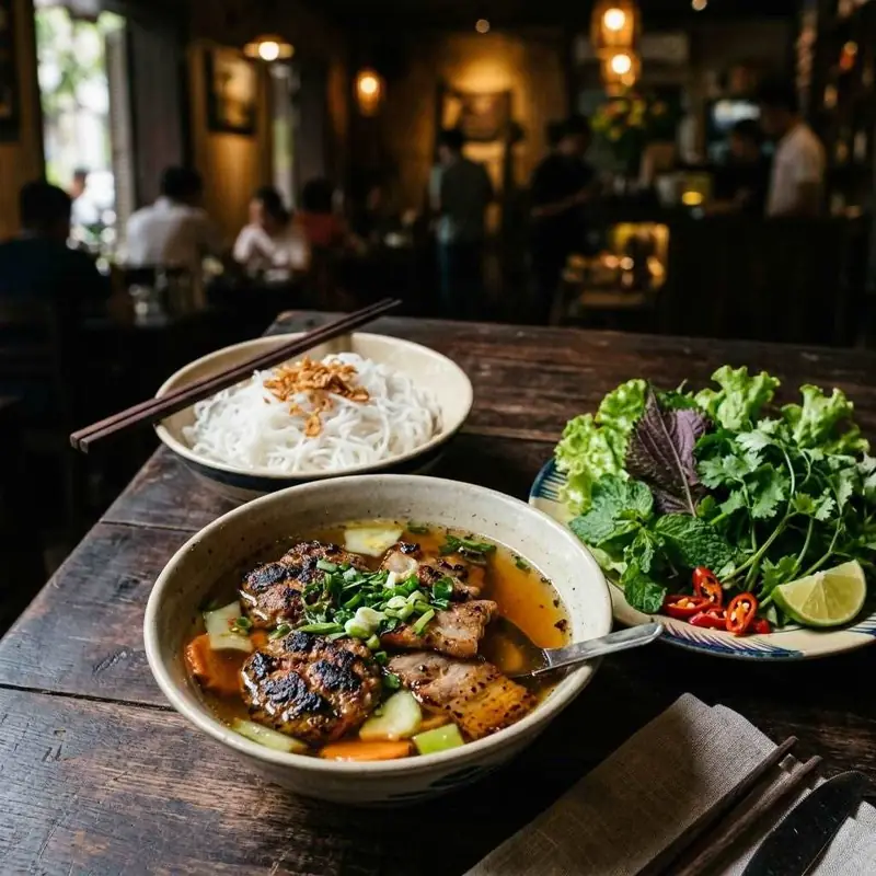 Mâm cơm Bún chả