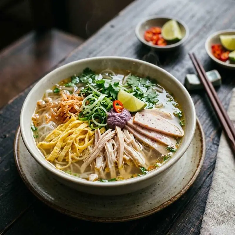 Mâm cơm Bún thang