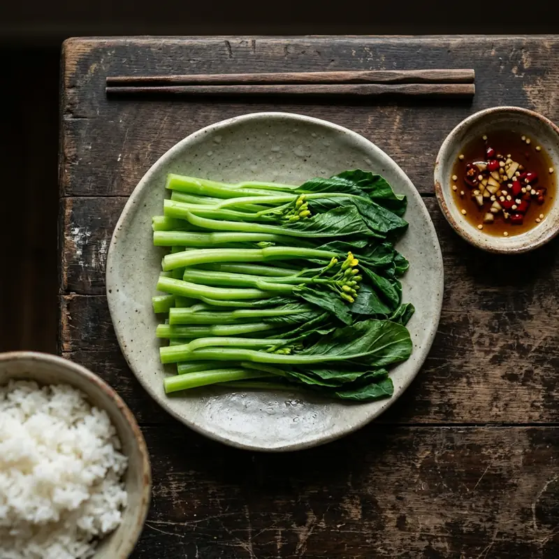 Cải ngọt luộc