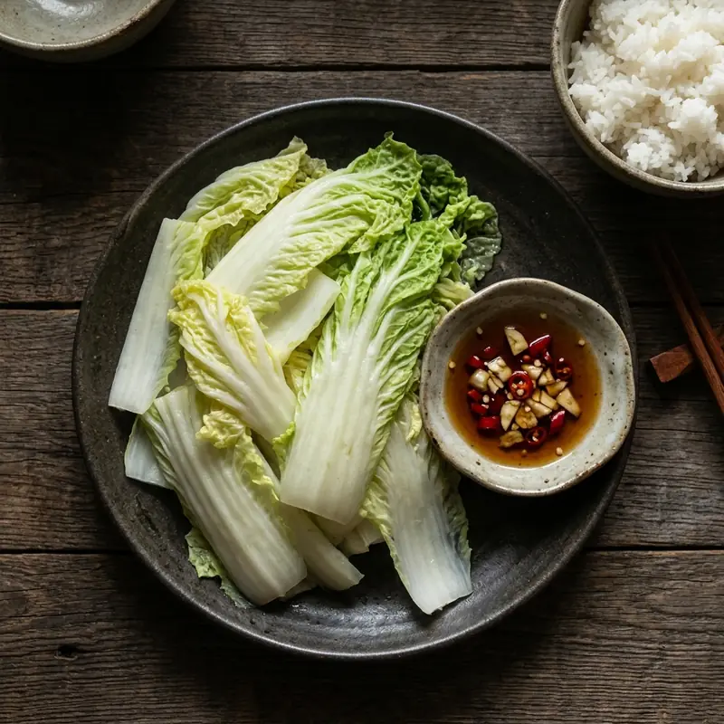 Cải thảo luộc
