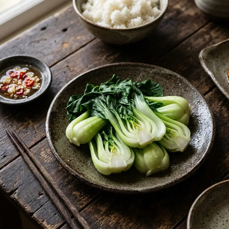 Cải thìa luộc