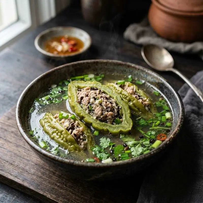 Canh khổ qua nhồi
