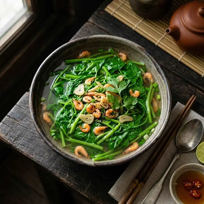 Canh rau muống
