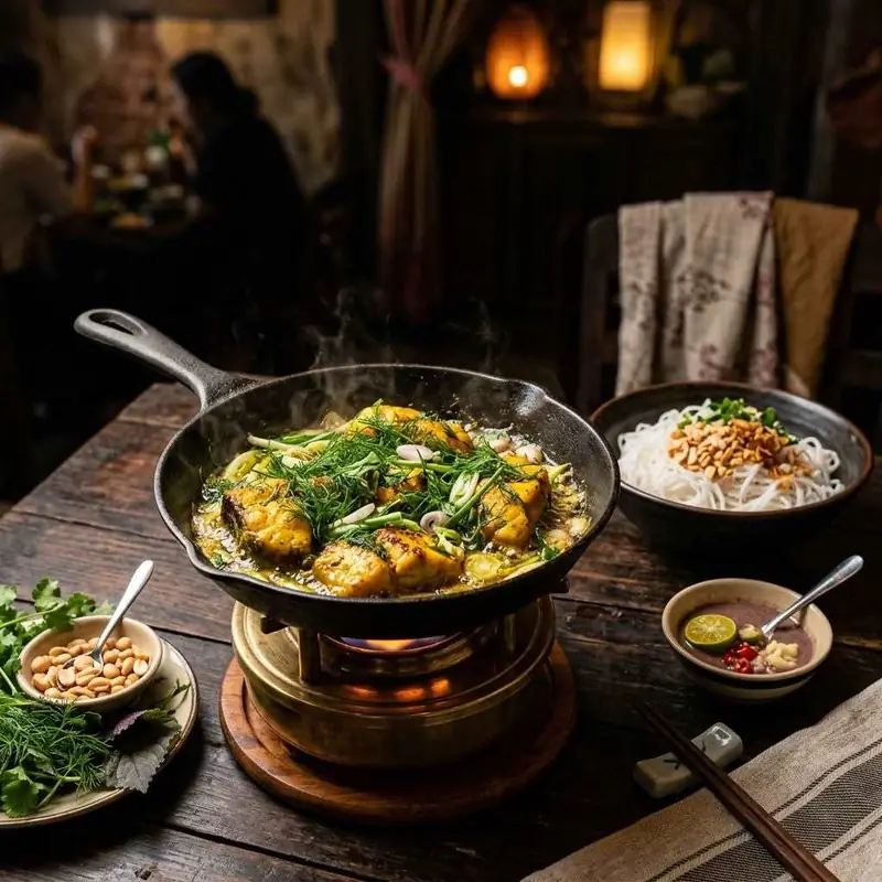 Mâm cơm Chả cá Lã Vọng