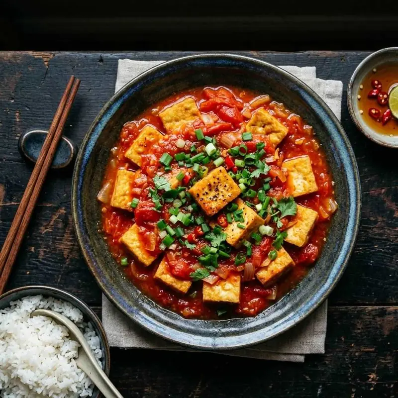 Đậu phụ sốt cà chua