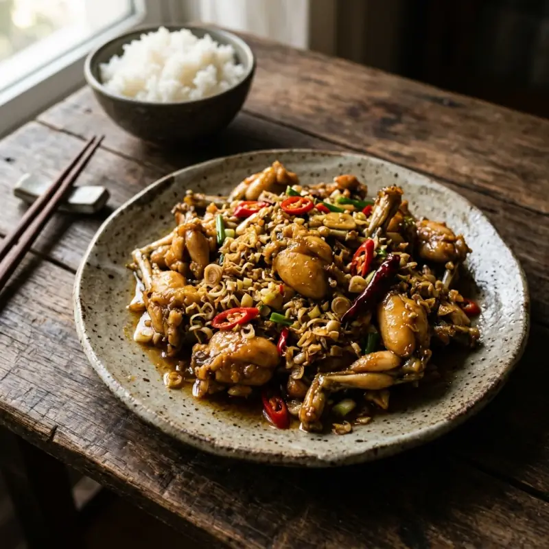 Ếch xào sả ớt