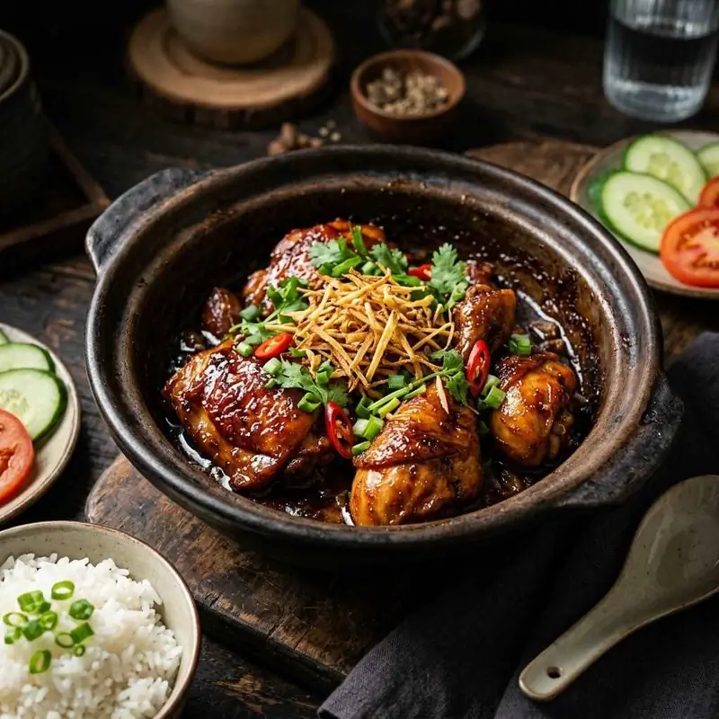 Gà kho gừng