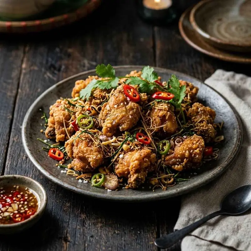 Gà rang muối