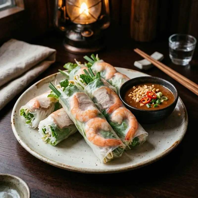 Mâm cơm Gỏi cuốn