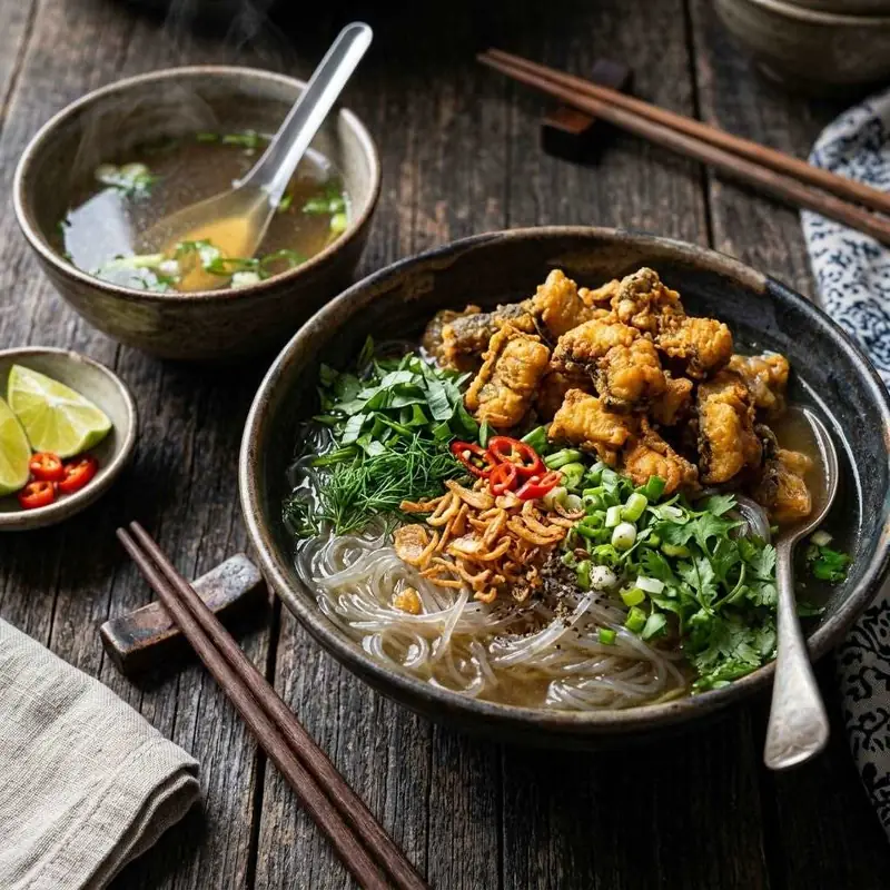 Mâm cơm Miến lươn