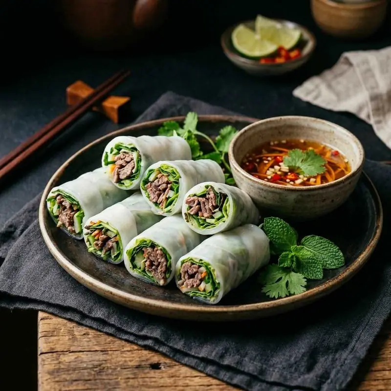 Mâm cơm Phở cuốn