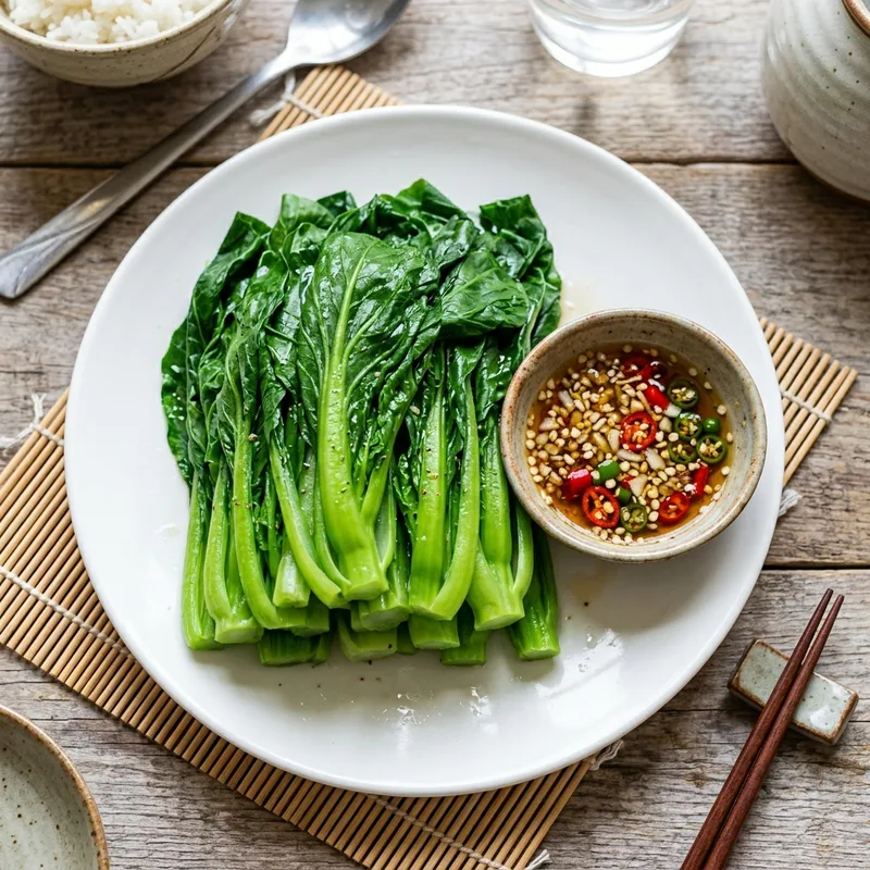Rau cải luộc
