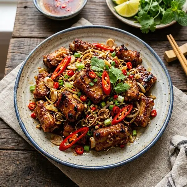 Sườn rang sả ớt