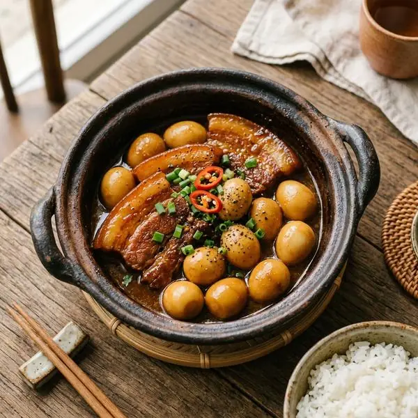 Thịt kho trứng cút