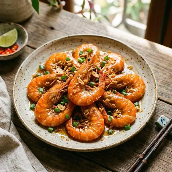 Tôm rim bơ tỏi